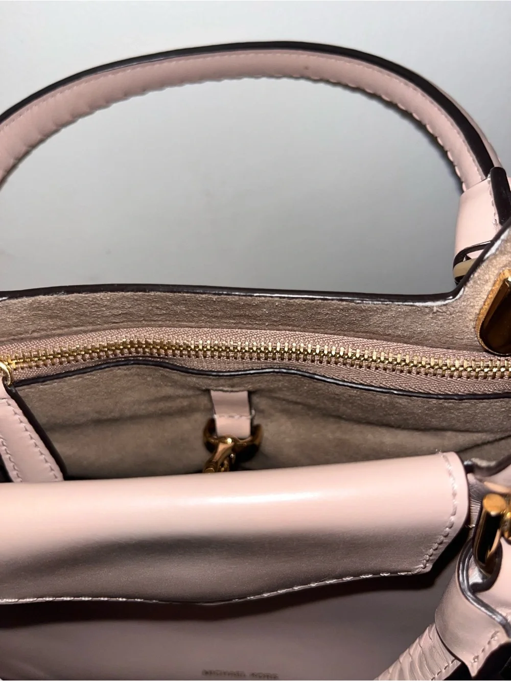 Michael Kors Blush Pink Leather Shoulder Bag with Matching Wallet